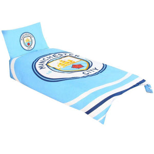 Manchester City FC Single Duvet Set PL  - Official Merchandise Gifts