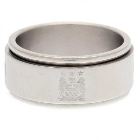 Manchester City FC Spinner Ring Large EC  - Official Merchandise Gifts