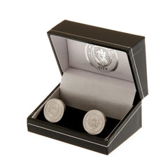 Manchester City FC Stainless Steel Formed Cufflinks  - Official Merchandise Gifts