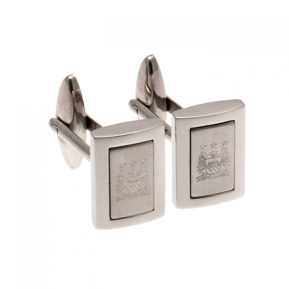 Manchester City FC Stainless Steel Framed Cufflinks EC  - Official Merchandise Gifts