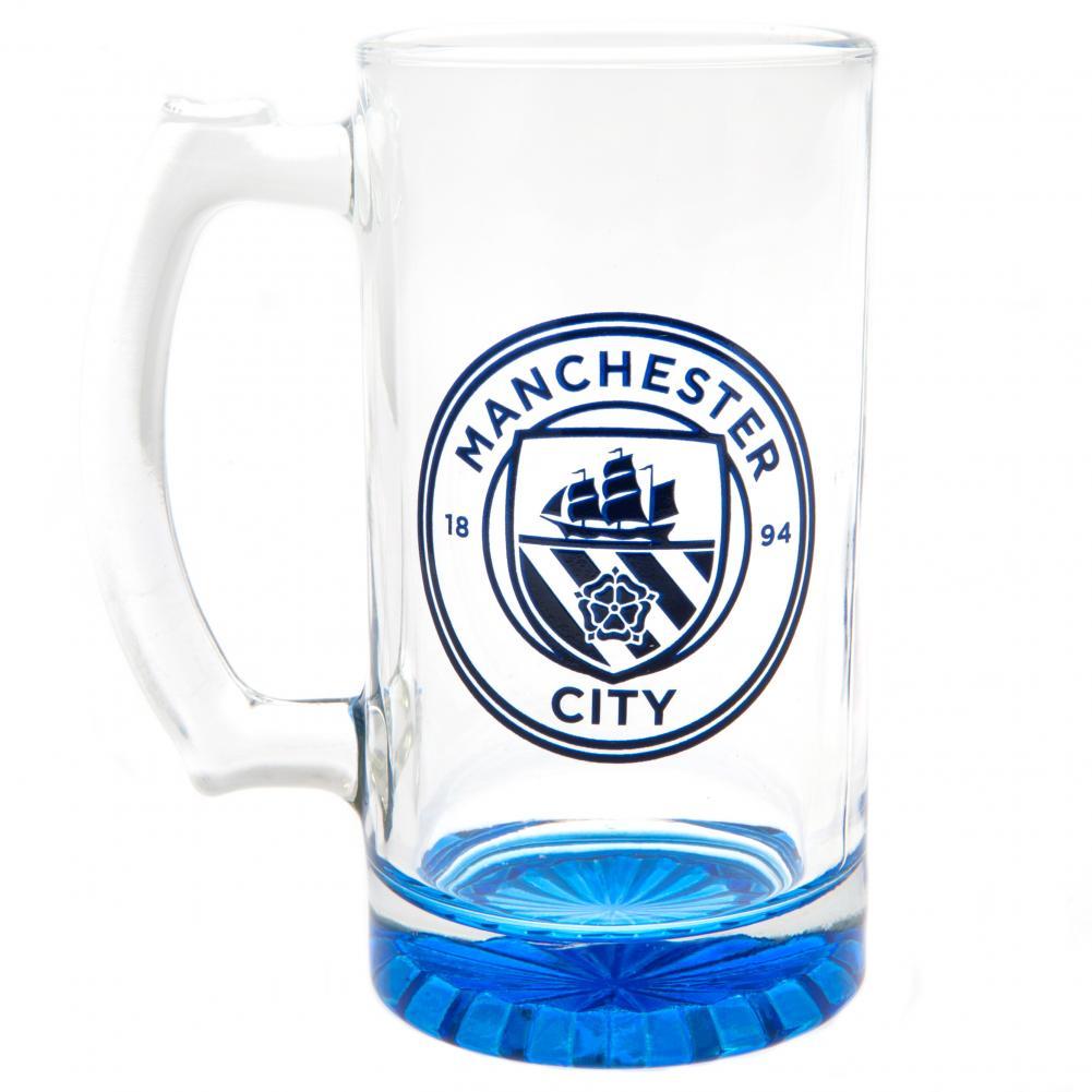 Manchester City FC Stein Glass Tankard CC  - Official Merchandise Gifts