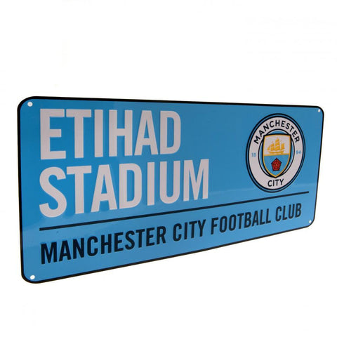 Manchester City FC Street Sign BL  - Official Merchandise Gifts