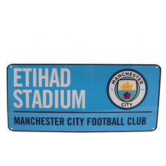 Manchester City FC Street Sign BL  - Official Merchandise Gifts