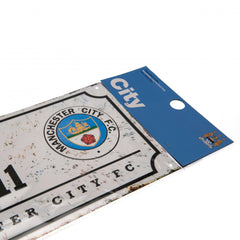 Manchester City FC Street Sign Retro  - Official Merchandise Gifts