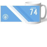 Personalised Manchester City FC Stripe Mug