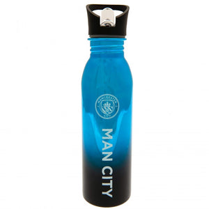 Manchester City FC UV Metallic Drinks Bottle  - Official Merchandise Gifts