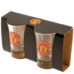 Manchester United FC 2pk Shot Glass Set  - Official Merchandise Gifts
