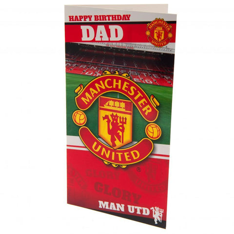 Manchester United FC Birthday Card Dad  - Official Merchandise Gifts