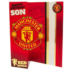Manchester United FC Birthday Card Son  - Official Merchandise Gifts