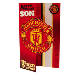 Manchester United FC Birthday Card Son  - Official Merchandise Gifts