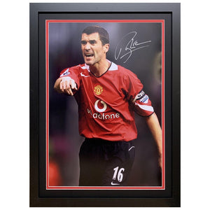 Manchester United FC Keane Signed Framed Print  - Official Merchandise Gifts