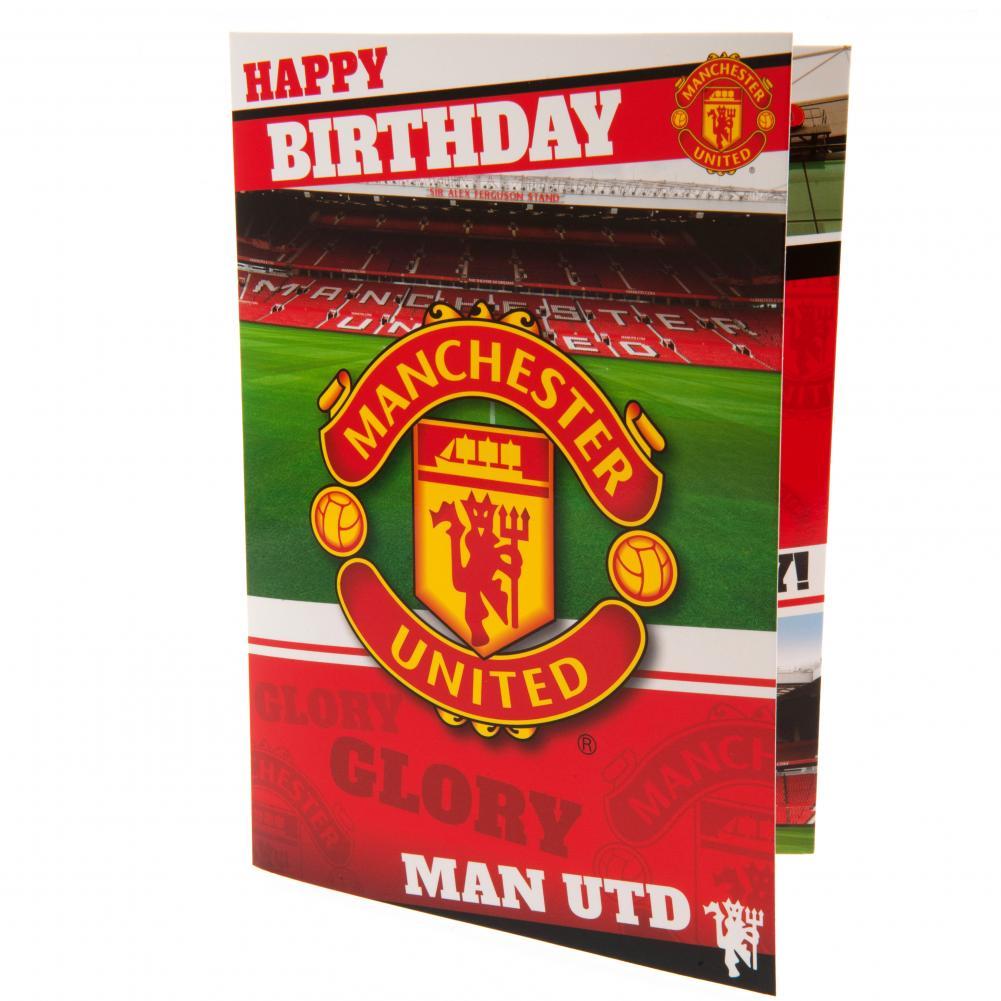 Manchester United FC Musical Birthday Card  - Official Merchandise Gifts