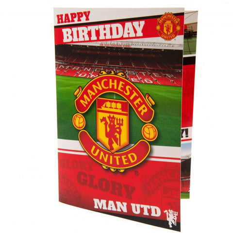 Manchester United FC Musical Birthday Card  - Official Merchandise Gifts