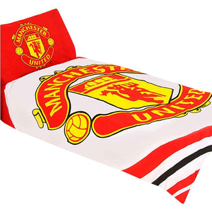 Manchester United FC Single Duvet Set PL  - Official Merchandise Gifts