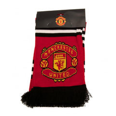Manchester United FC Stripe Scarf  - Official Merchandise Gifts
