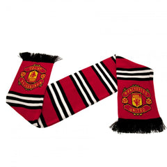 Manchester United FC Stripe Scarf  - Official Merchandise Gifts