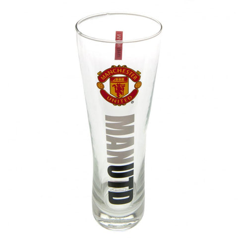 Manchester United FC Tall Beer Glass  - Official Merchandise Gifts