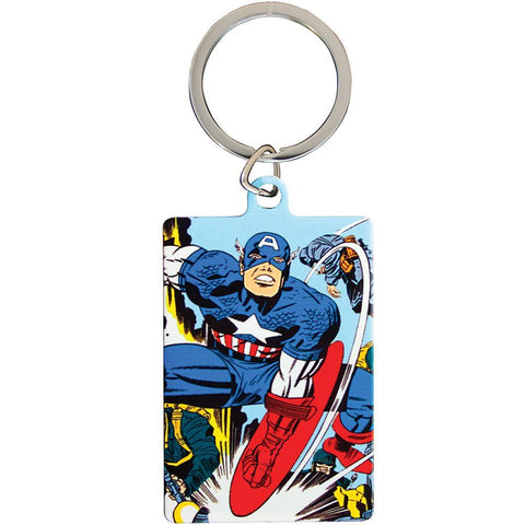 Marvel Comics Metal Keyring Captain America  - Official Merchandise Gifts