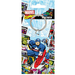Marvel Comics Metal Keyring Captain America  - Official Merchandise Gifts