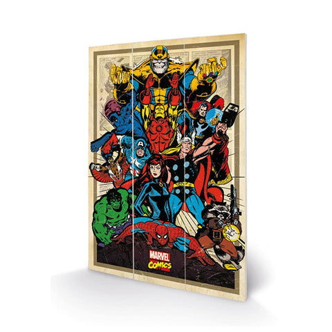Marvel Comics Wood Print  - Official Merchandise Gifts