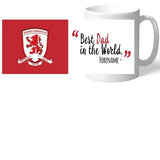 Personalised Middlesbrough Best Dad In The World Mug