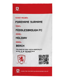 Middlesbrough FC Beach Towel (Personalised Fans Ticket Design)