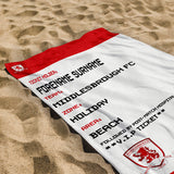 Middlesbrough FC Beach Towel (Personalised Fans Ticket Design)