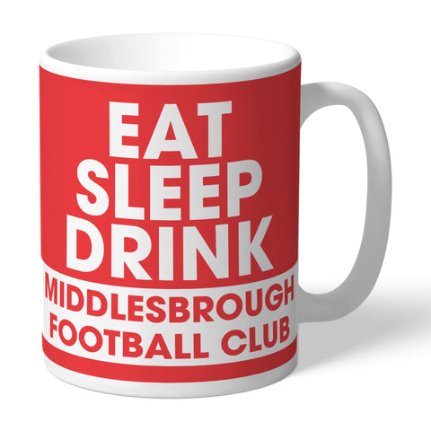 Personalised Middlesbrough FC Eat Sleep Drink Mug