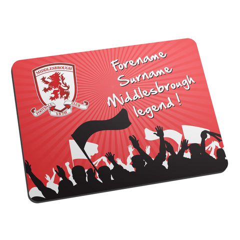 Personalised Middlesbrough FC Legend Mouse Mat