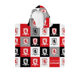 Middlesbrough FC Personalised Kids' Hooded Towel - Chequered