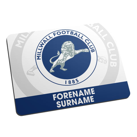 Personalised Millwall Bold Crest Mouse Mat