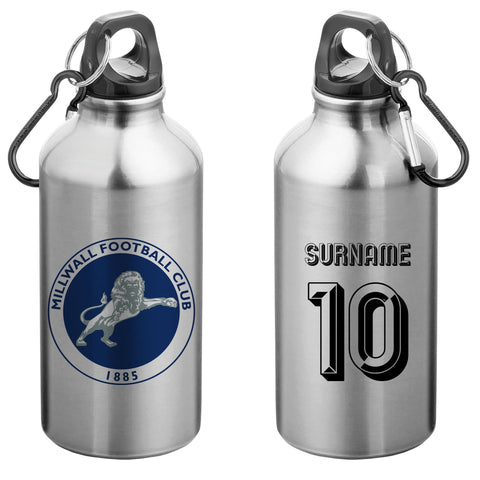 Millwall FC Personalised Water Bottle For Drinks
