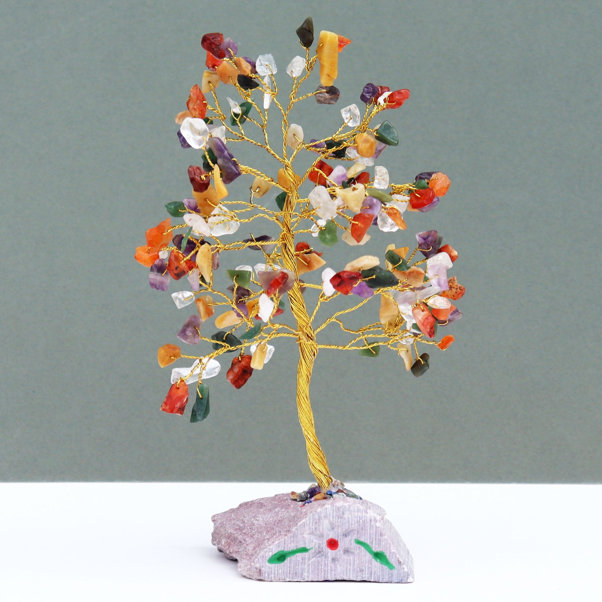 Multi-gem Gemstone Tree Ornament - 160 Stone