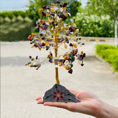 Multi-gem Gemstone Tree Ornament - 320 Stone