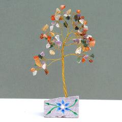 Multi-gem Gemstone Tree Ornament - 80 Stone