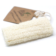Natural Loofah Scrub on Rope - 5 inches - 12.7 cm