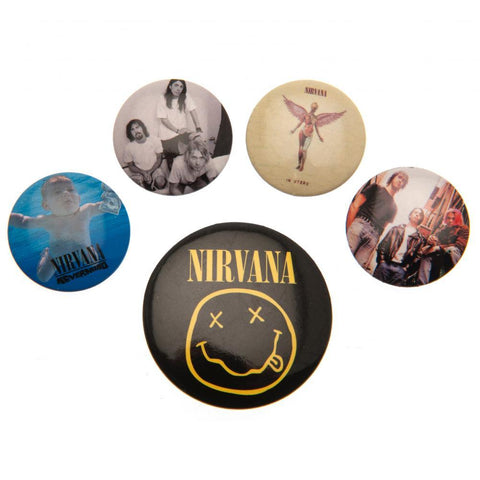 Nirvana Button Badge Set  - Official Merchandise Gifts