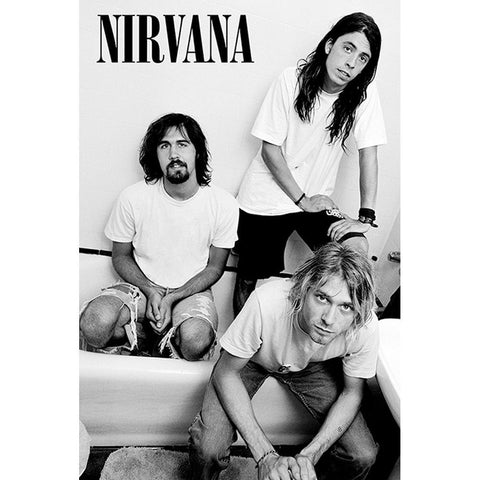 Nirvana Poster Bathroom 75  - Official Merchandise Gifts