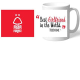 Personalised Nottingham Forest Best Girlfriend In The World Mug