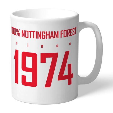 Personalised Nottingham Forest FC 100 Percent Mug