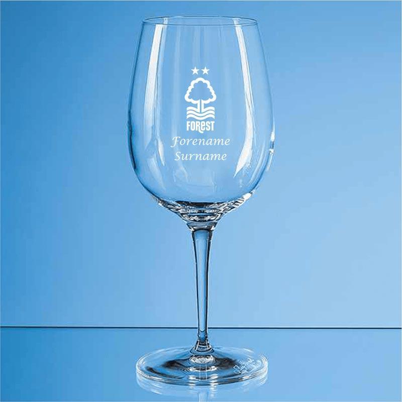 Personalised Nottingham Forest FC  Wine Glass