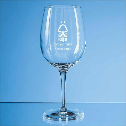 Personalised Nottingham Forest FC  Wine Glass