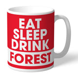 Personalised Nottingham Forest FC Eat Sleep Drink Mug