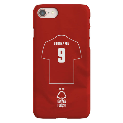 Nottingham Forest FC Personalised iPhone 8 Snap Case