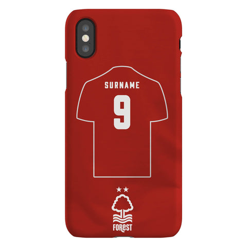 Nottingham Forest FC Personalised iPhone X Snap Case