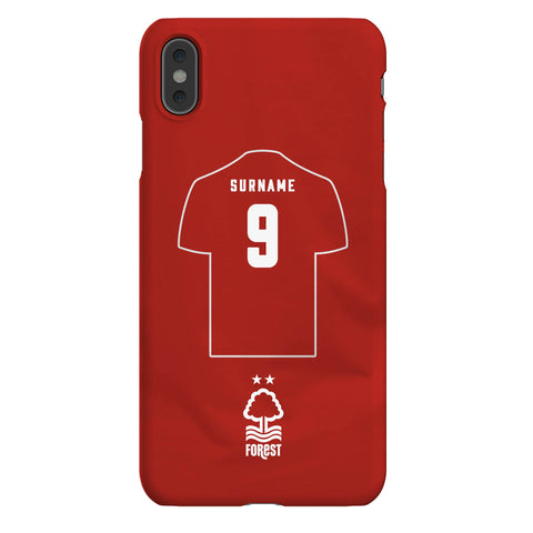 Nottingham Forest FC Personalised iPhone XS Max Snap Case