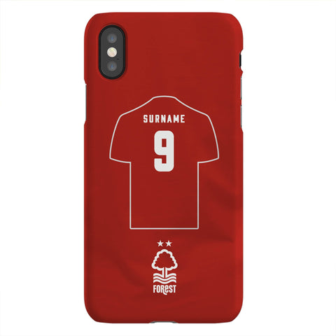 Nottingham Forest FC Personalised iPhone XS Snap Case
