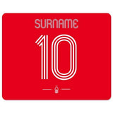 Personalised Nottingham Forest FC Retro Shirt Mouse Mat