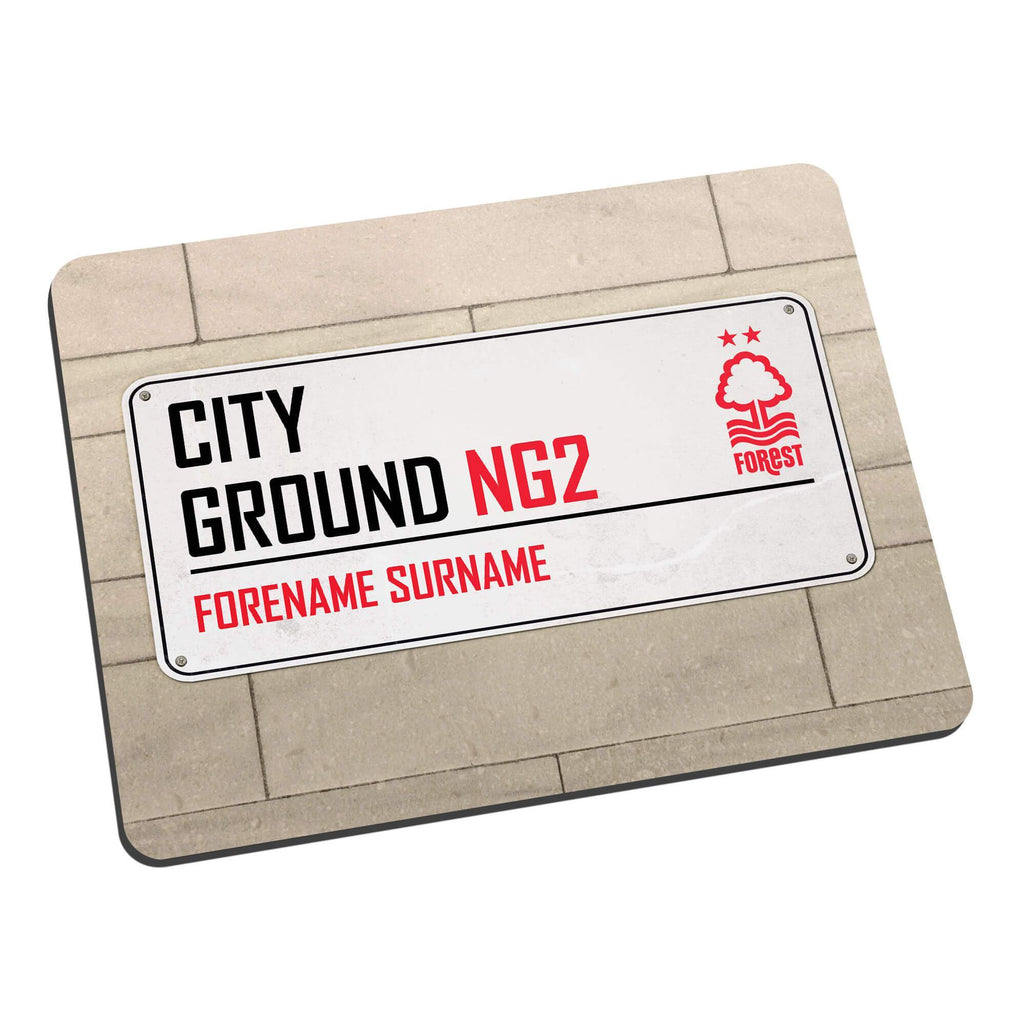 Personalised Nottingham Forest FC Street Sign Mouse Mat