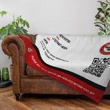 Nottingham Forest Personalised Fleece Blanket (Fans Ticket Design)